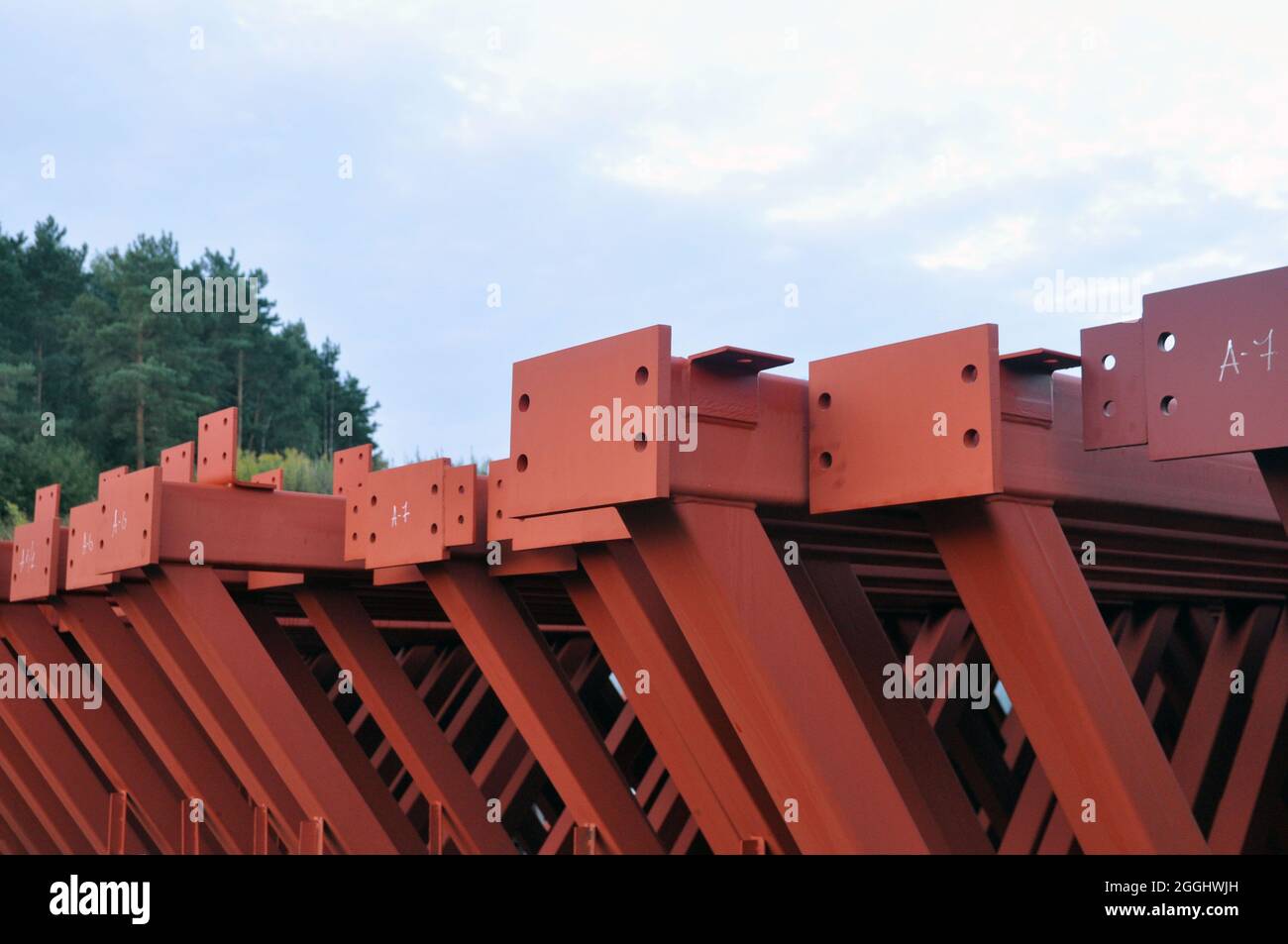 Prefabricated Roof Trusses High Resolution Stock Photography and Images ...
