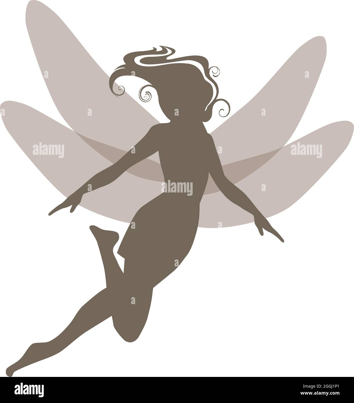 fairy with butterfly wings, vector Stock Vector Image & Art - Alamy