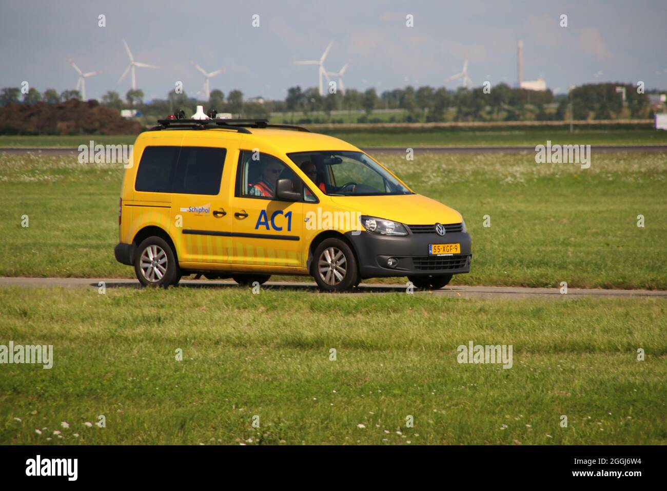 AC1 from alarm central of  Schiphol Airport AlarmCentrale  at Polderbaan 18R-36L of Schiphol Amsterdam Airport the Netherlands Stock Photo