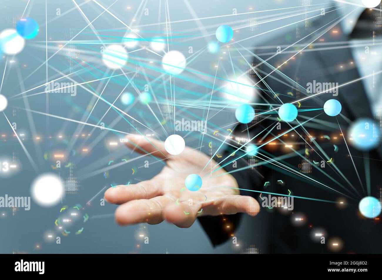 Business and communications group digital Stock Photo