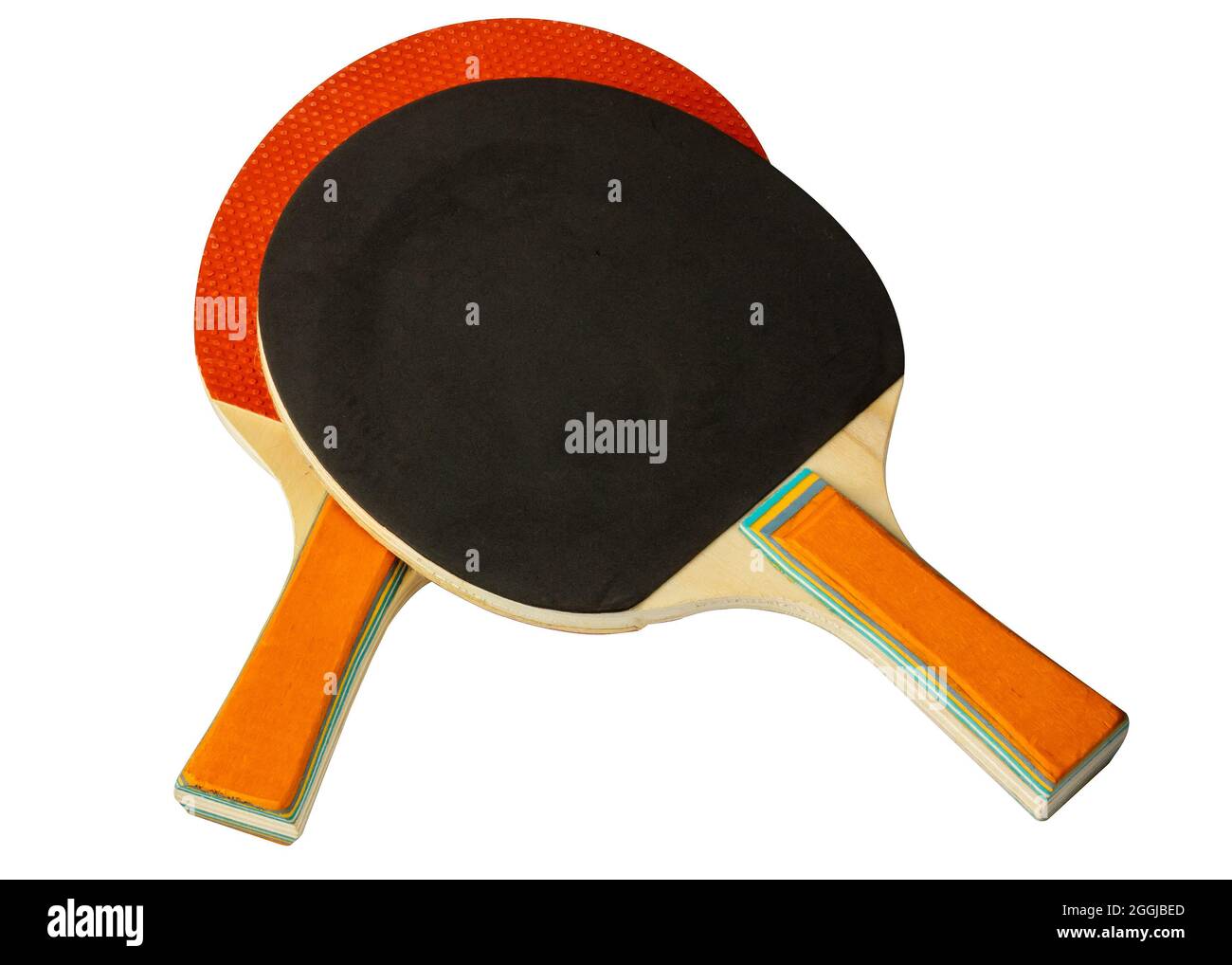 Ping pong rackets. Table tennis. Ping pong equipment Stock Photo