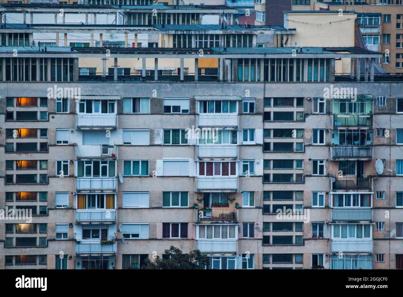 A urban-scape from Piatra Neamț city of Romania. Stock Photo
