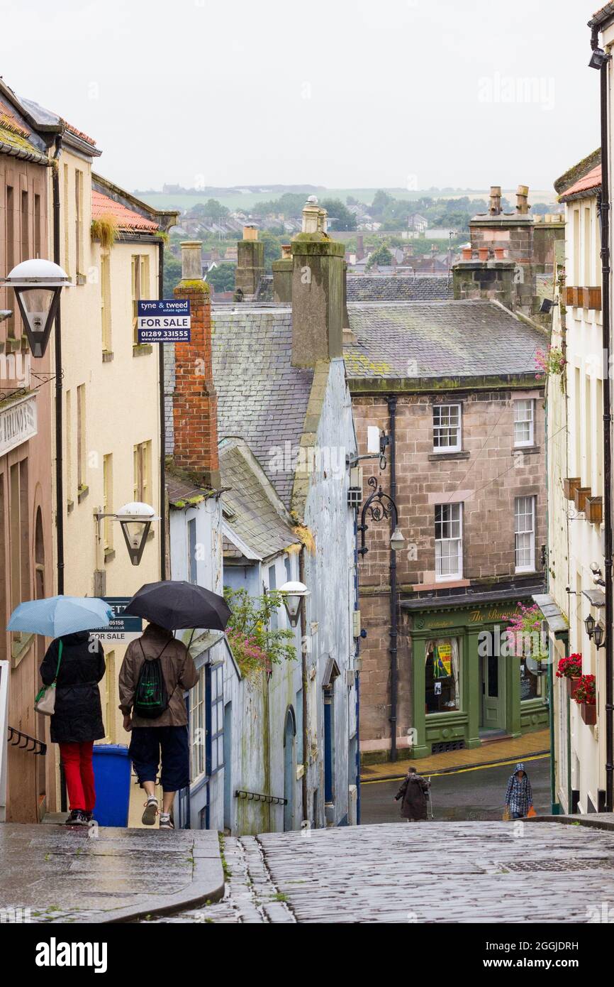 West Street, Berwick-upon-Tweed, during the summer of 2014 Stock Photo