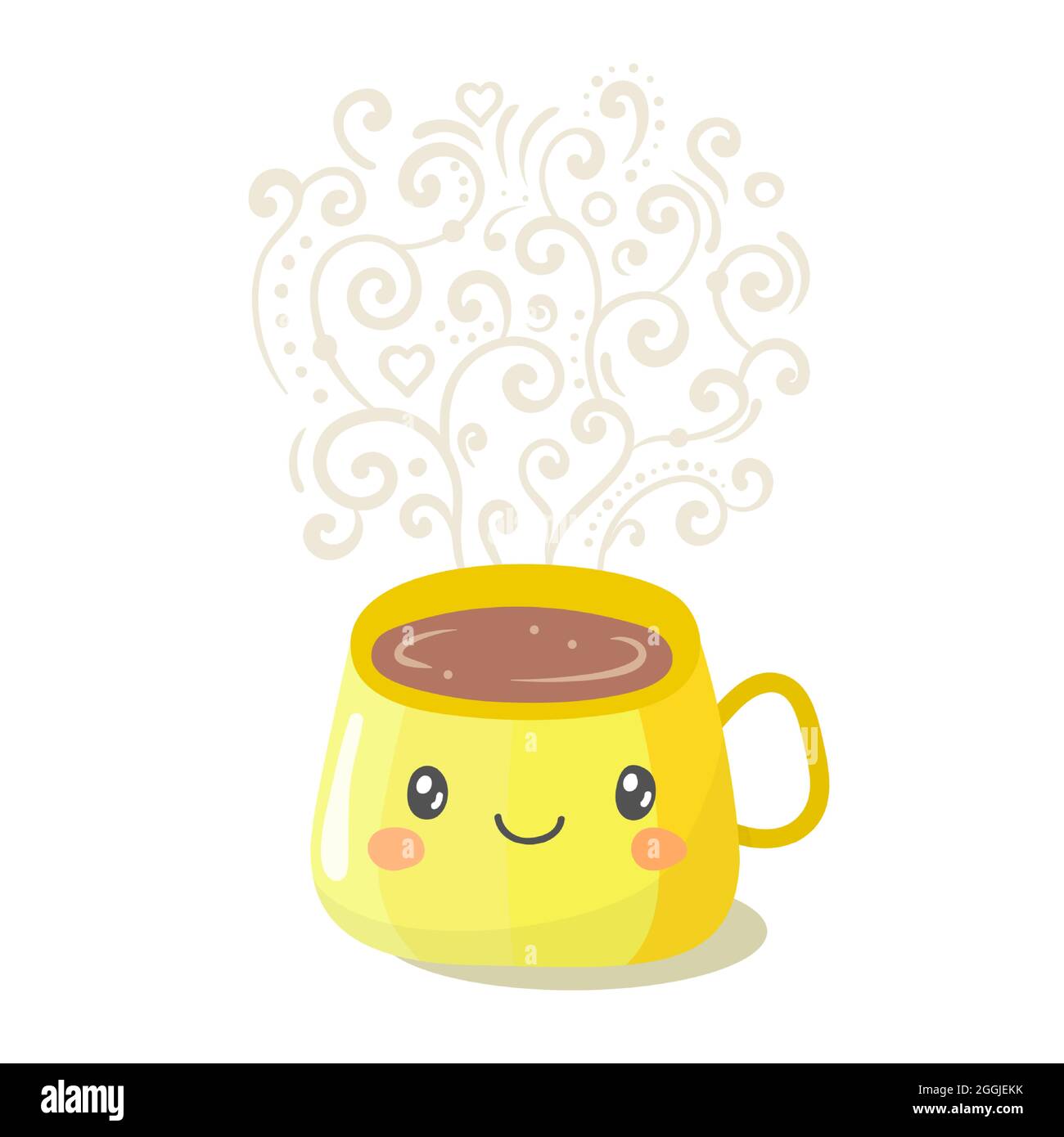 Coffee to go kawaii cute cartoon Stock Vector Image & Art - Alamy