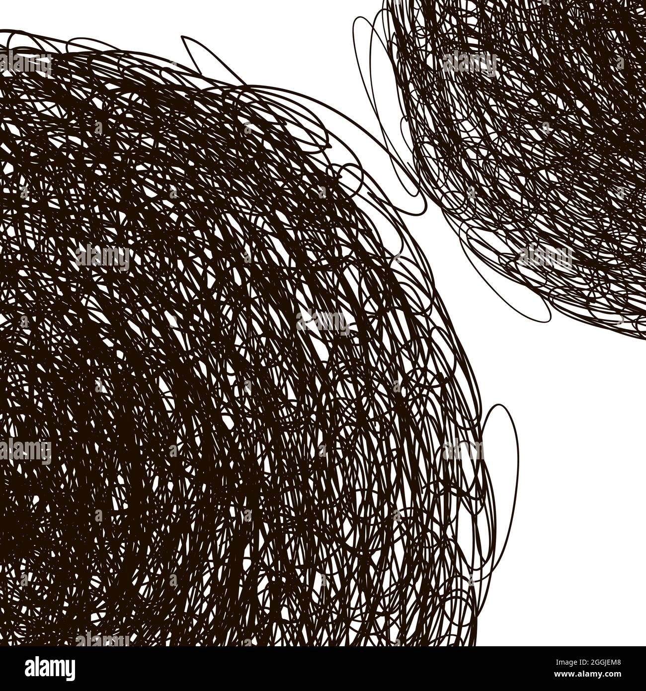 Abstract scribble, chaos doodle pattern. Hand drawn scrawl sketch ...