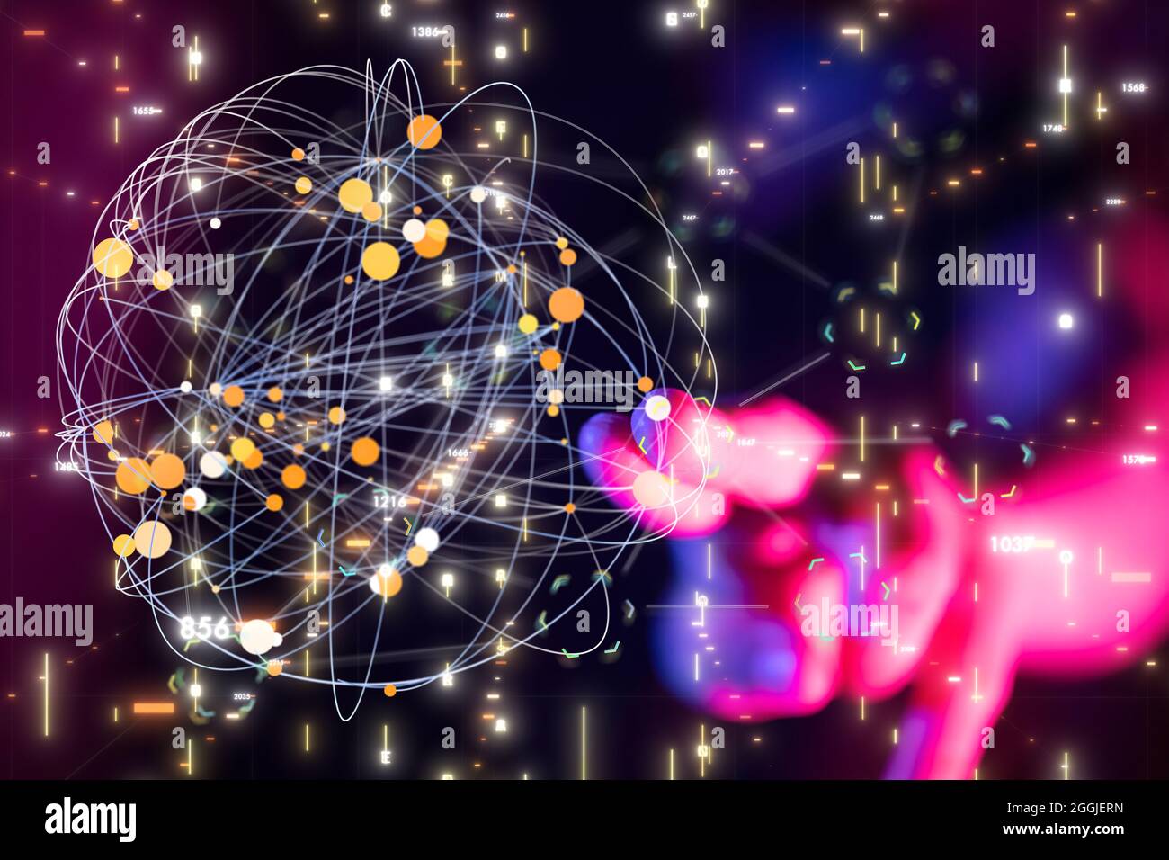 Blue digital technology connect hi-res stock photography and images - Alamy