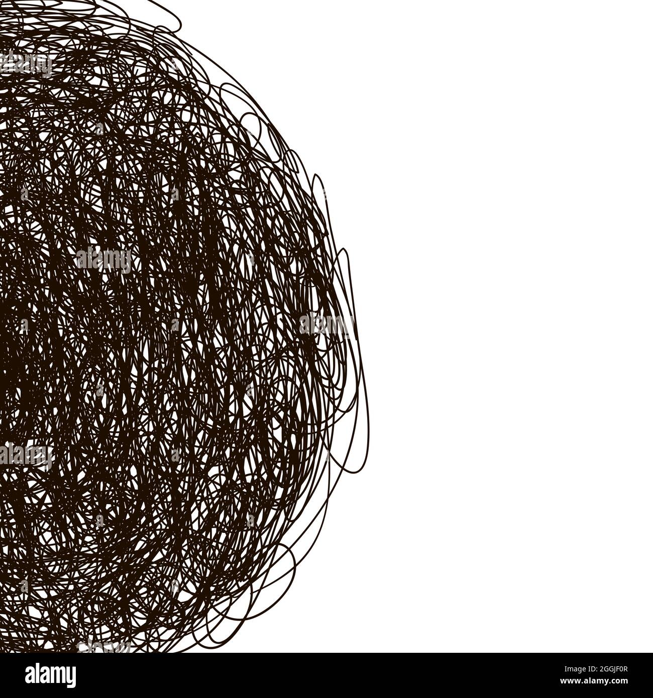Abstract scribble, chaos doodle pattern. Hand drawn scrawl sketch ...
