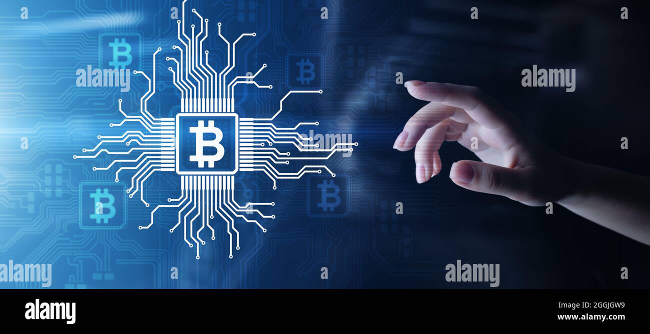 Bitcoin growth fintech financial technology cryptocurrency concept digital  money. Trading and investment concept Stock Photo - Alamy