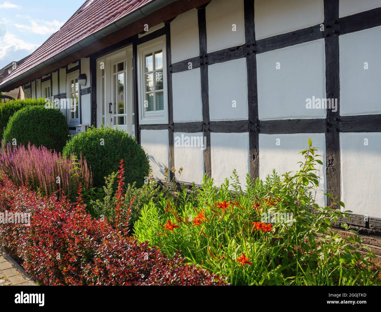House in Rulle, Osnabrück, Osnabrücker Land, Lower Saxony, Germany Stock Photo