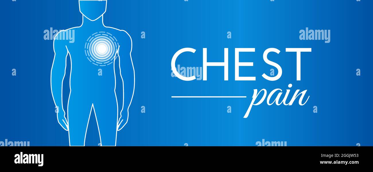 Chest Pain Background Illustration Stock Vector Image & Art Alamy