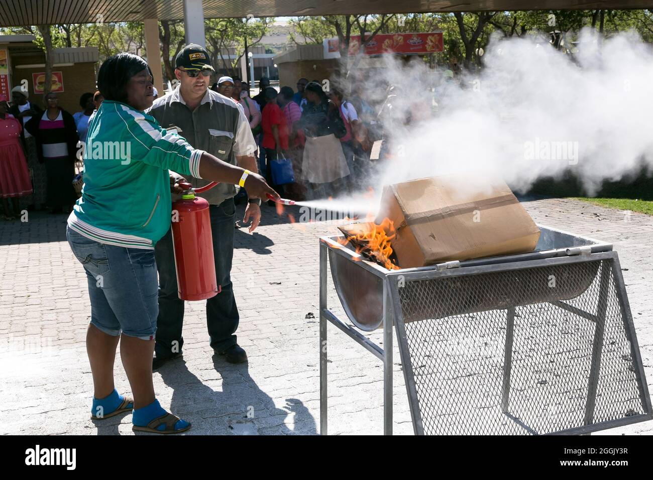 JOHANNESBURG, SOUTH AFRICA Aug 12, 2021 The Fire hazard training