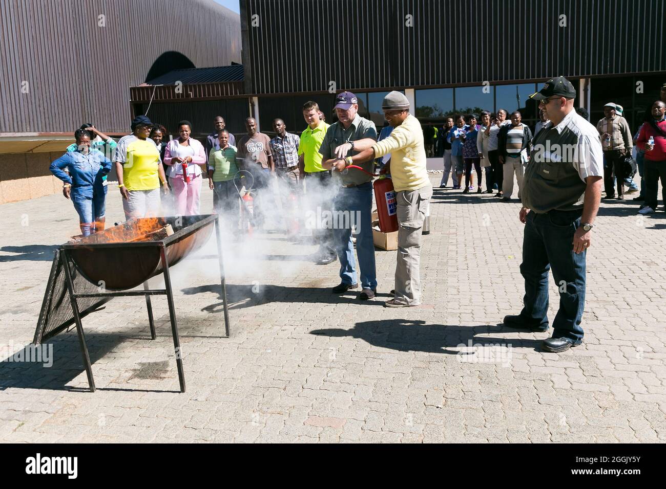 JOHANNESBURG, SOUTH AFRICA Aug 12, 2021 The Fire hazard training