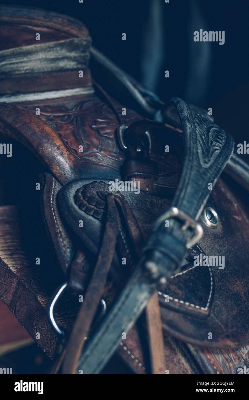 Western saddle hi-res stock photography and images - Alamy