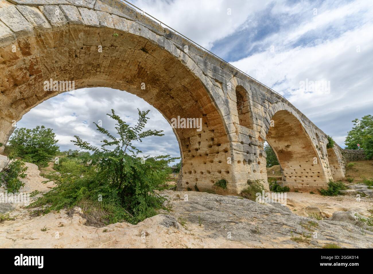 The Julien bridge, Roman bridge over a river. Roman bridge in the ...