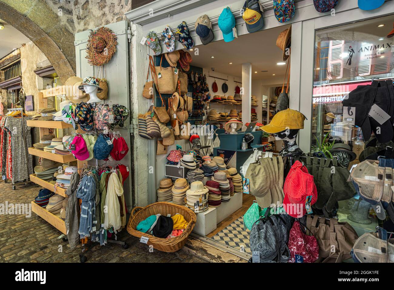 souvenir shop for tourists along the streets of the old town of Annecy. Annecy, Haute-Savoie, Auvergne-Rhône-Alpes, France, europe Stock Photo