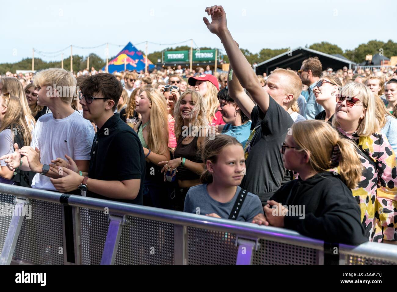 BORNHOLM, DENMARK - Aug 06, 2021: The magical vibes of a concert festival  taking place at Bornholm, Denmark, full of people Stock Photo - Alamy