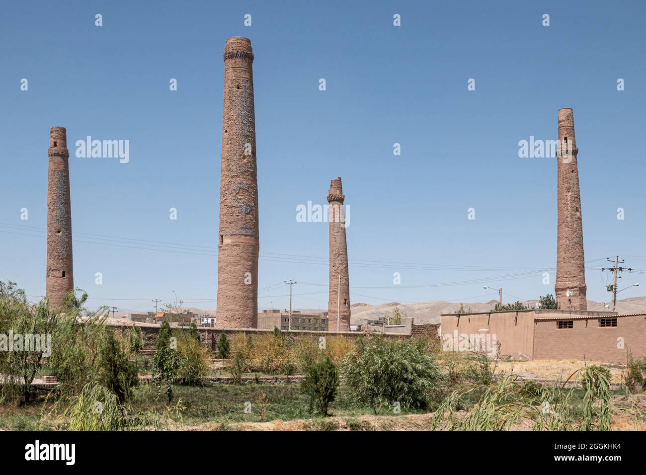 Musalla Minarets of Herat, Afghanistan Stock Photo