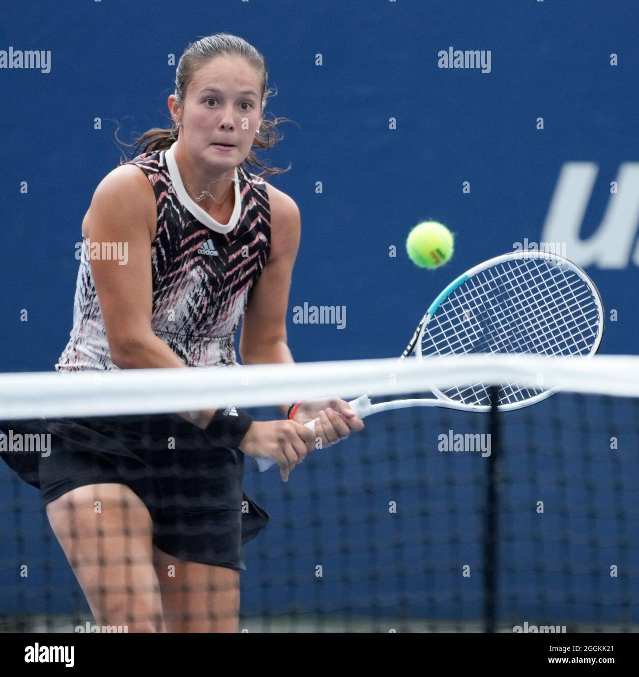 Flushing, Queens, New York, USA. 1st Sep, 2021. Daria Kasatkina (RUS)  defeated Marketa Vondrousova (CZE) 3-6, 6-4, 6-4, at the US Open being  played at Billy Jean King Ntional Tennis Center in