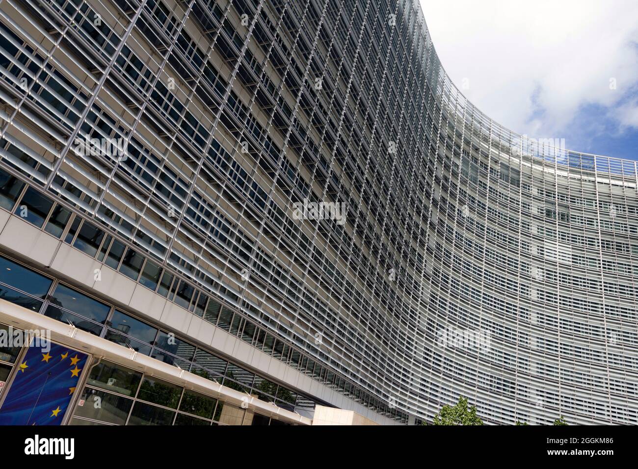 The Berlaymont Building, seat of the European Commission in Brussels, Belgium Stock Photo