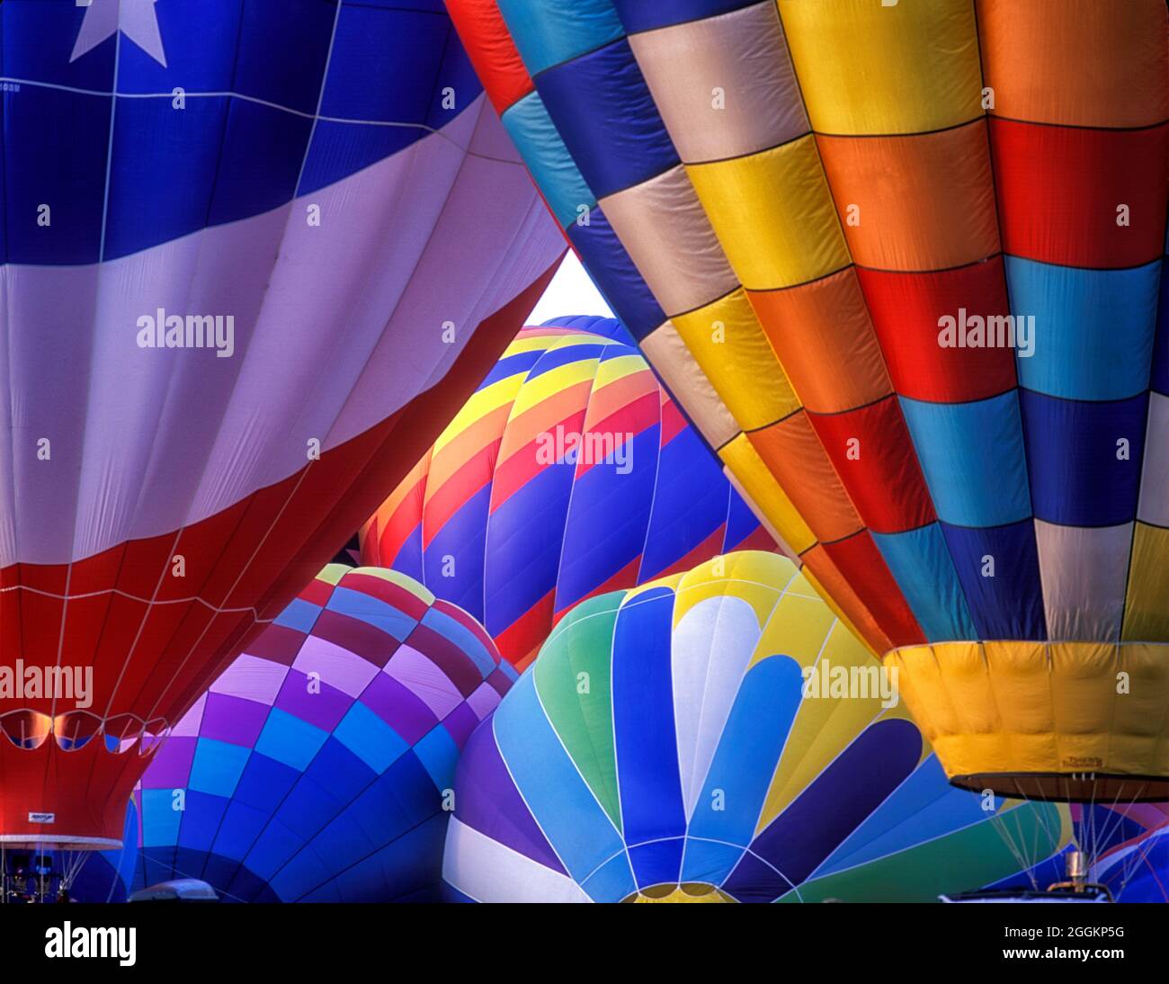 Balloons at Northwest Art and Air Festival. Albany, Oregon Stock Photo
