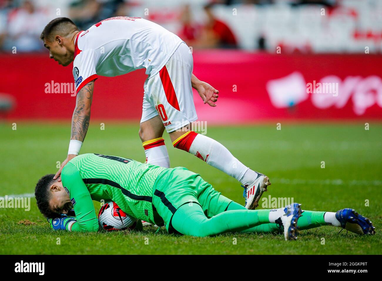ISTANBUL, TURKEY - SEPTEMBER 1: Altay Bayindir of Turkey and Uros