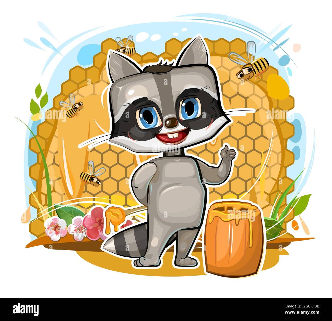 Honeycombs Stock Vector Images - Alamy