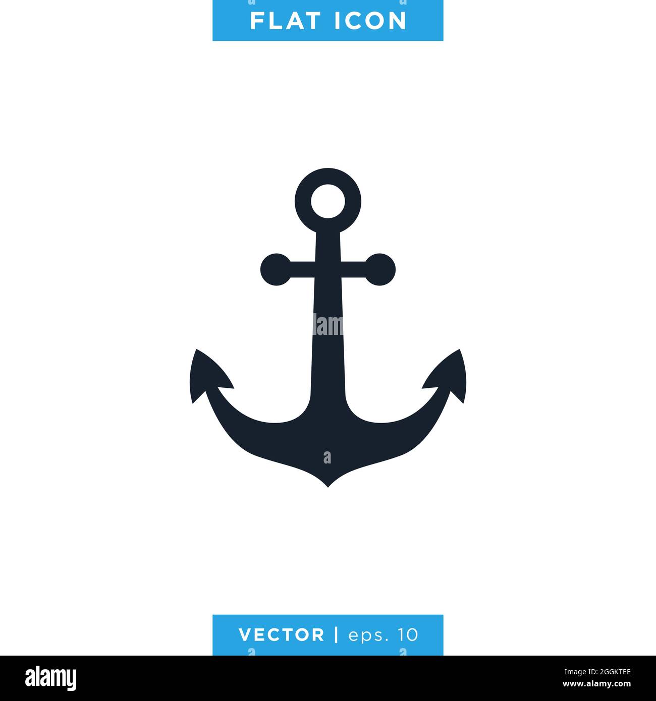 Anchor Icon Vector Stock Illustration Design Template. Editable Vector