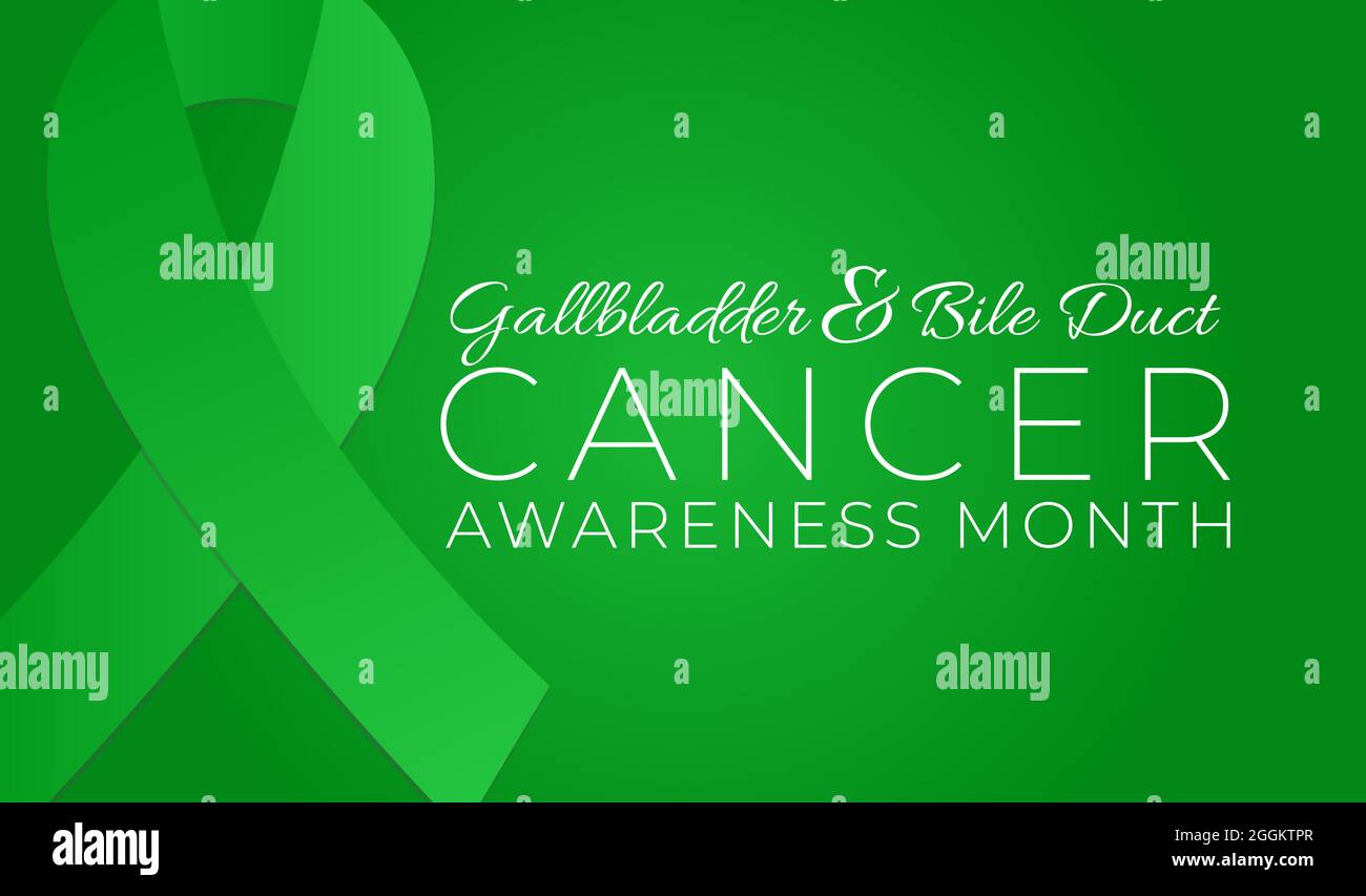 Gallbladder Bile Duct Cancer Awareness Month Background Illustration ...