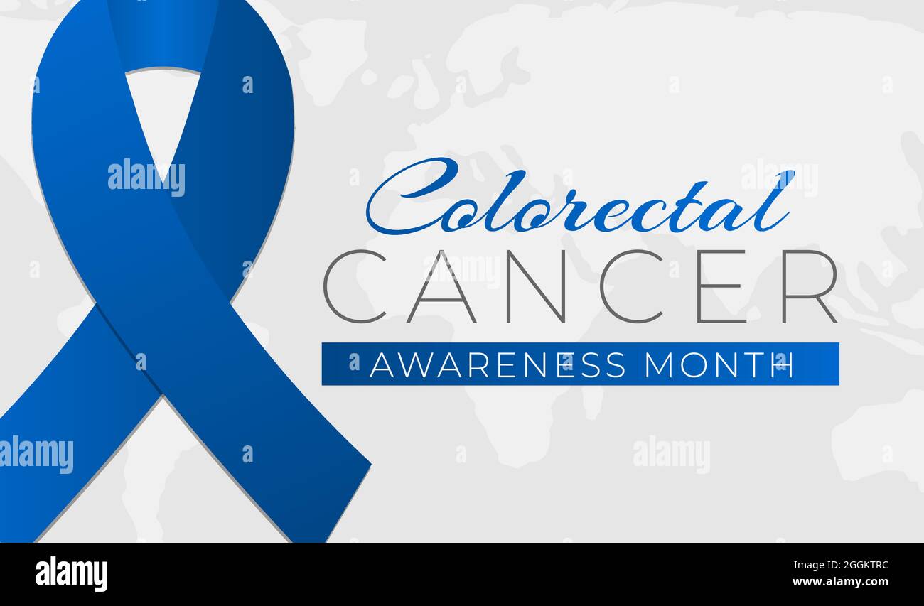 Colorectal Cancer Awareness Month Background Illustration Banner Stock ...