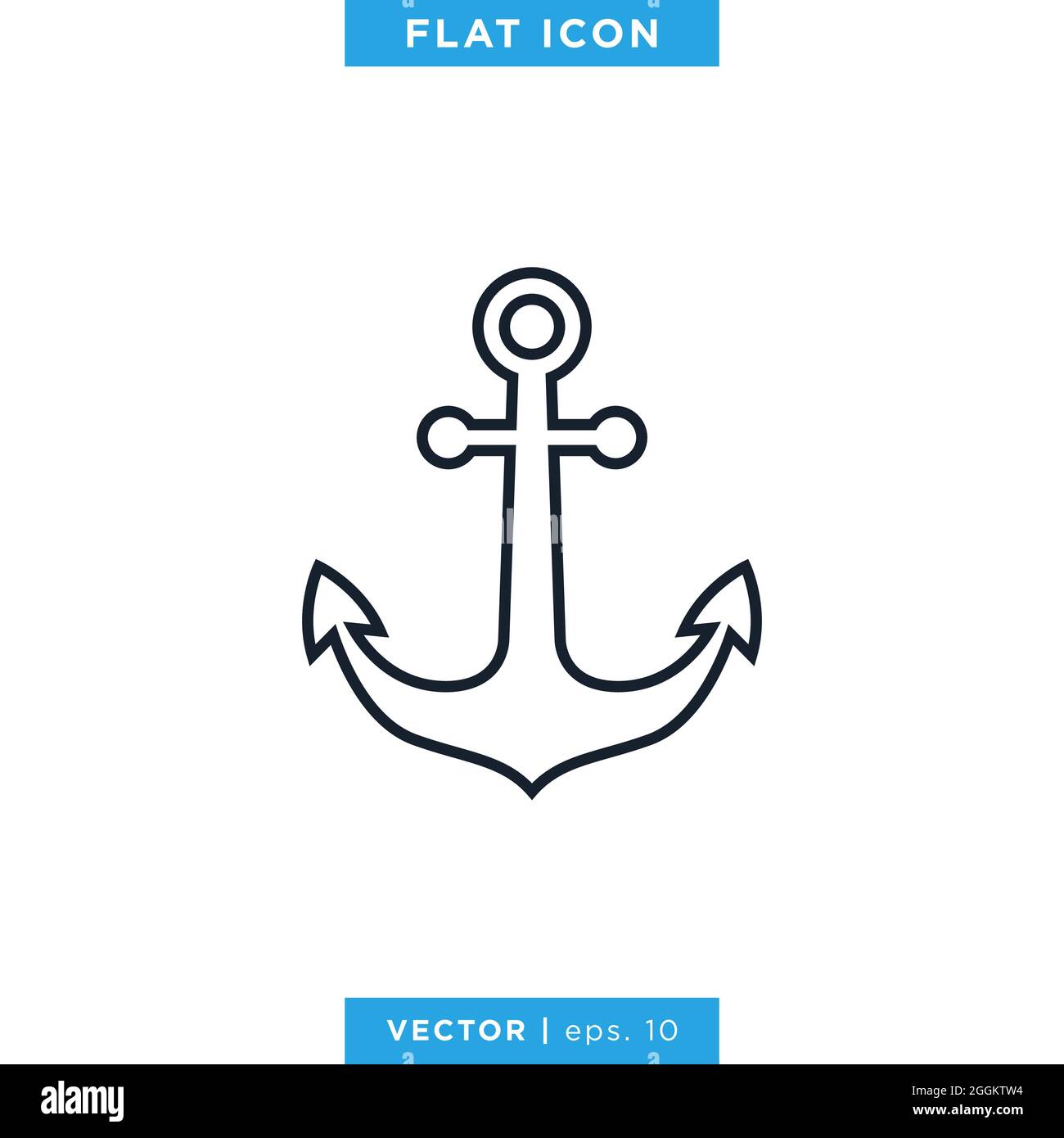 Anchor Icon Vector Stock  Illustration Design Template. Editable Vector EPS 10. Stock Vector