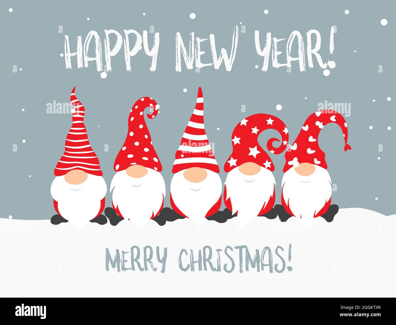 Hanging Banner Images Merry Christmas Happy New Year 2022 Happy New Year 2022 And Merry Christmass Poster Design With Gnomes,  Christmass Characters For Decoration Of Xmas Holidays, New Year Banner,  Calendar Stock Vector Image & Art - Alamy