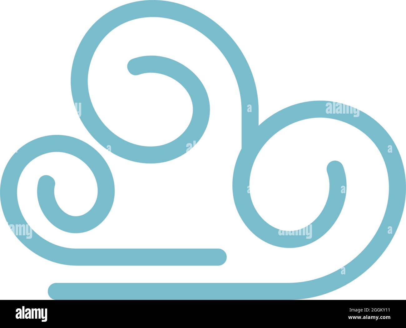 Wind icon logo design template vector illustration Stock Vector