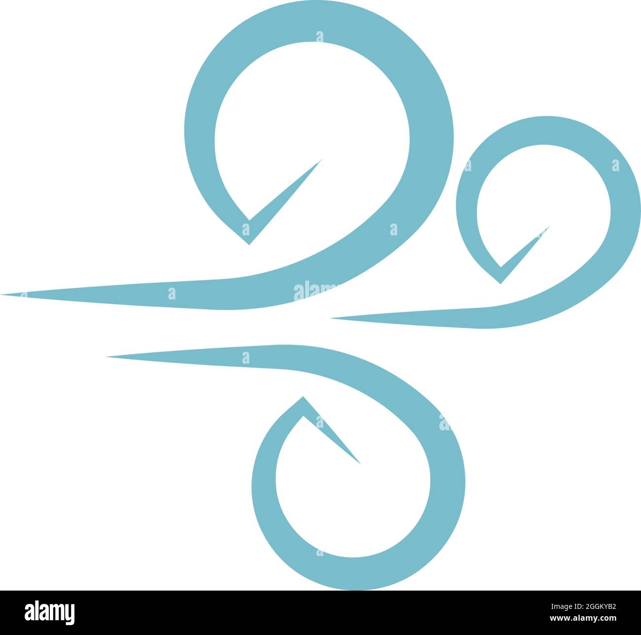 Wind icon logo design template vector illustration Stock Vector