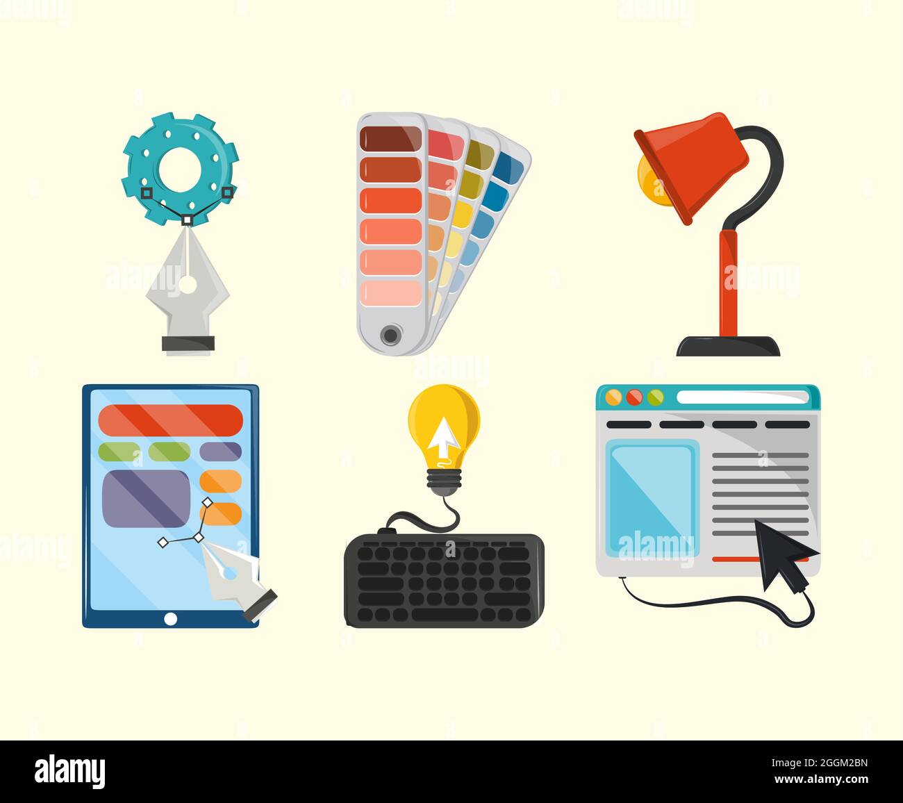icon set web design Stock Vector Image & Art - Alamy