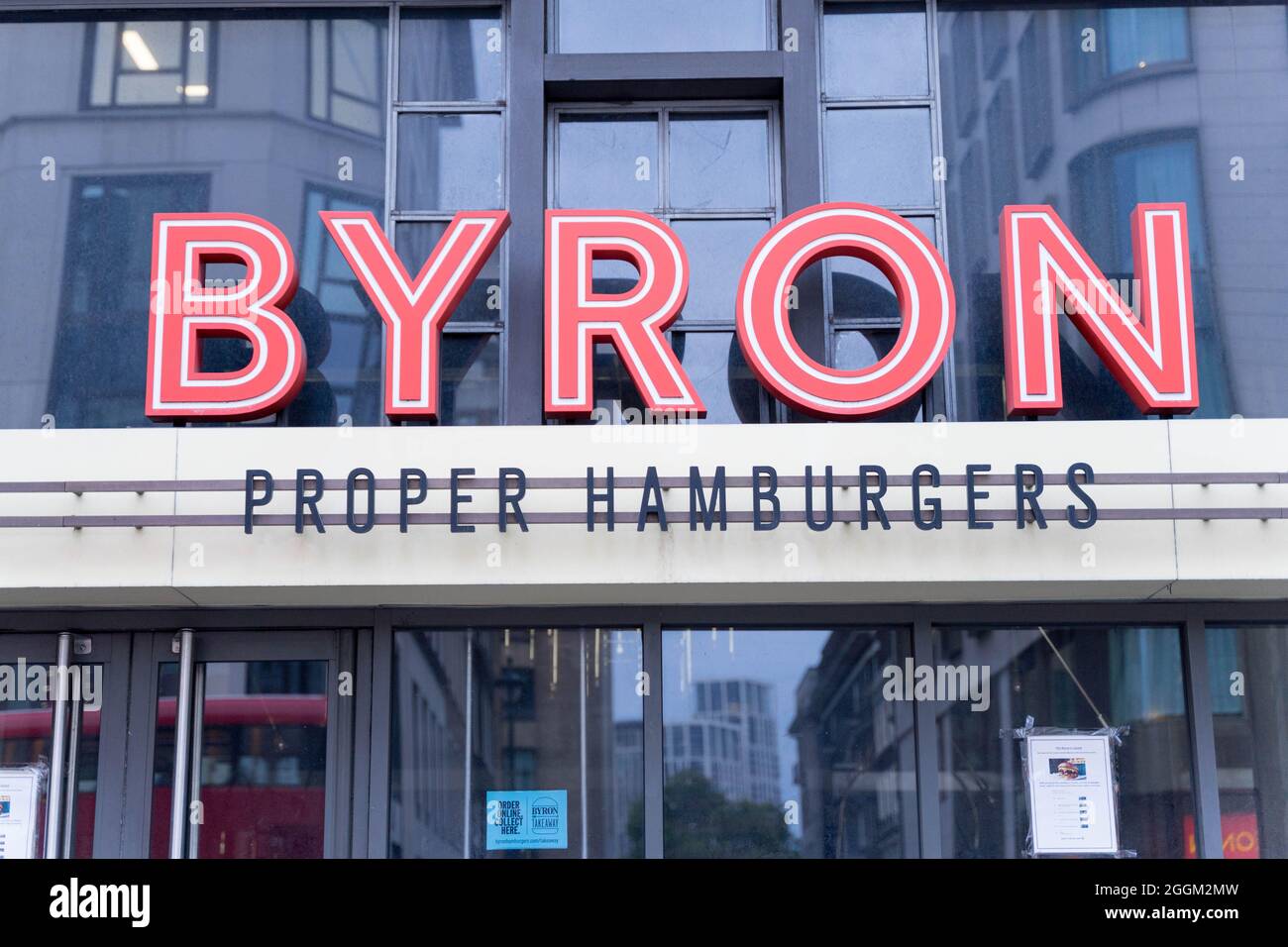 BYron the proper hamburgers, restaurant, fast food, london Stock Photo