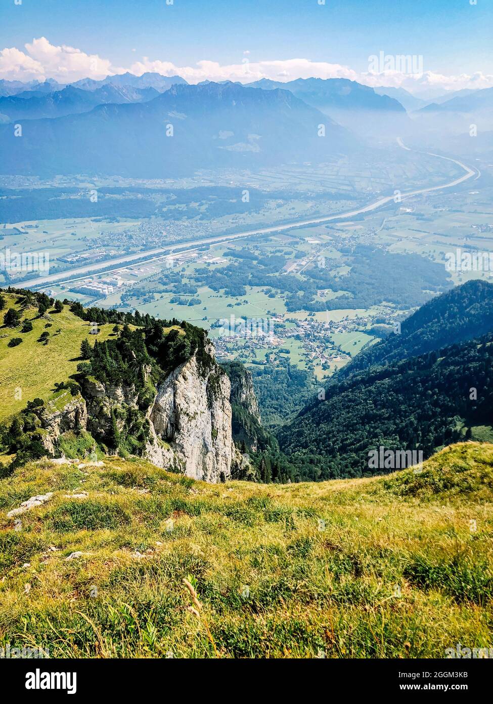 View from Hohen Kasten, Hohe Kasten, Appenzell Alps, Mountains, Switzerland Stock Photo