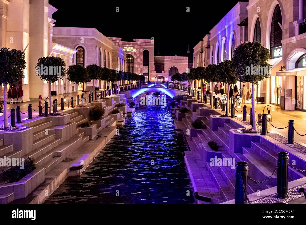 Shopping avenue street in the Land of legends complex in Antalya