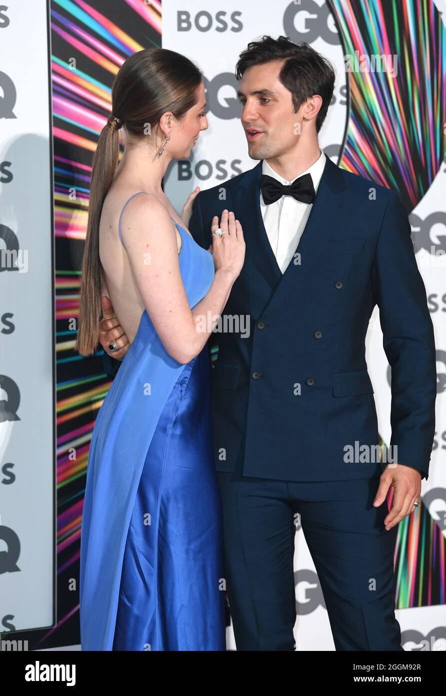 September 1st, 2021, London, UK. Phil Dunster and Eleanor Heydon