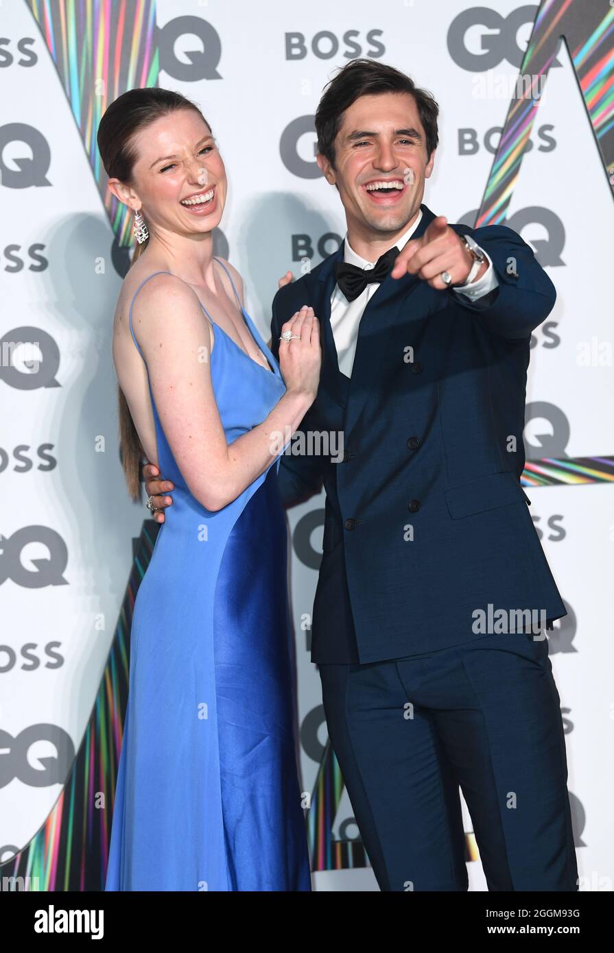 September 1st, 2021, London, UK. Phil Dunster and Eleanor Heydon