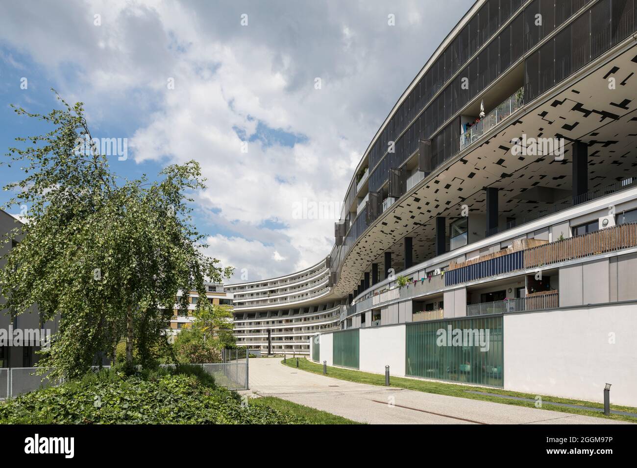 Modern residential complex ´Riverside´, 23rd district, Liesing, Vienna, Austria Stock Photo