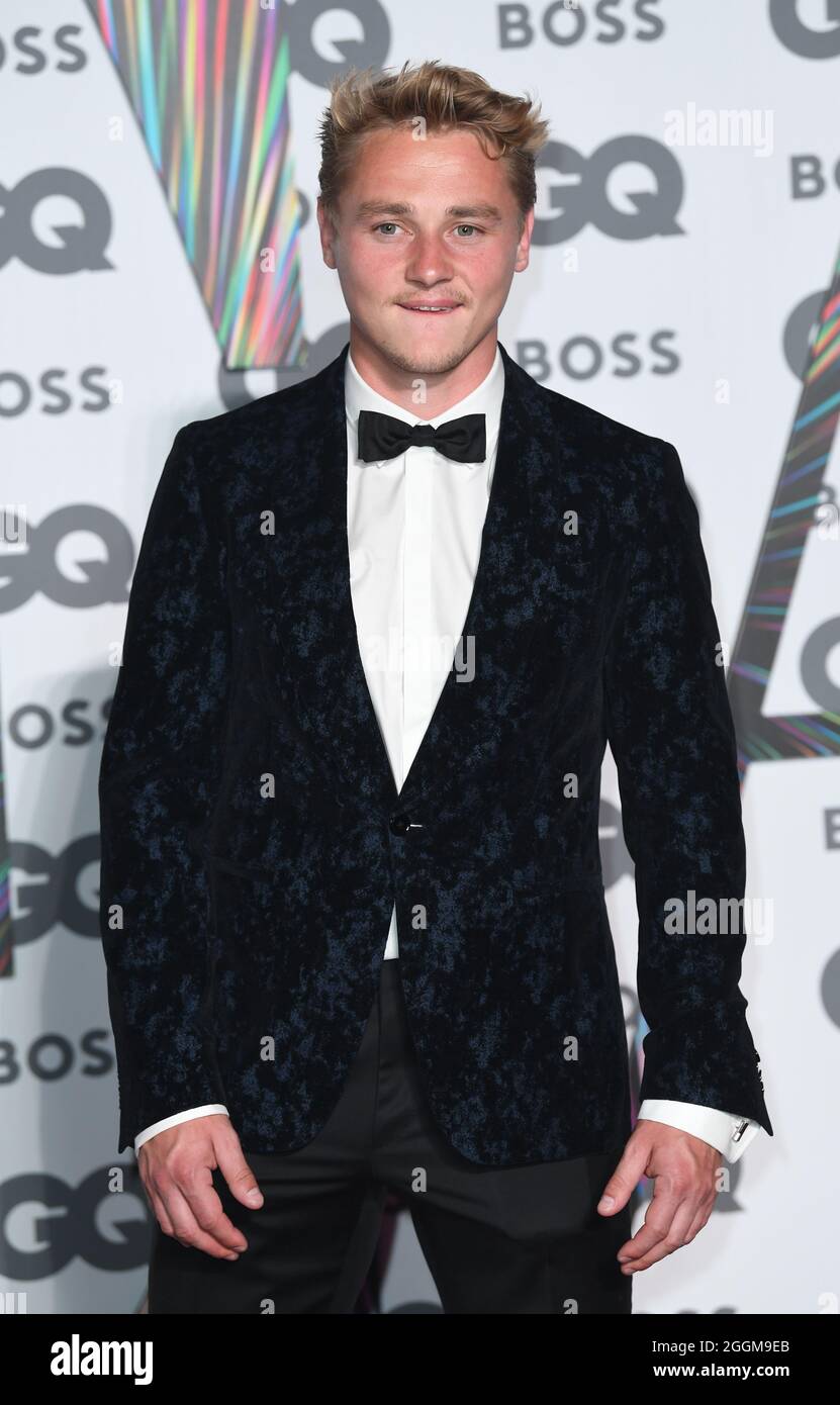September 1st, 2021, London, UK. Ben Hardy arriving at the GQ Men Of