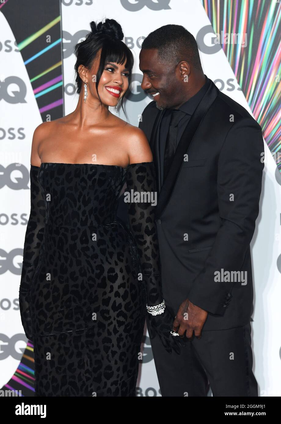 September 1st, 2021, London, UK. Idris Elba and wife Sabrina Dhowre