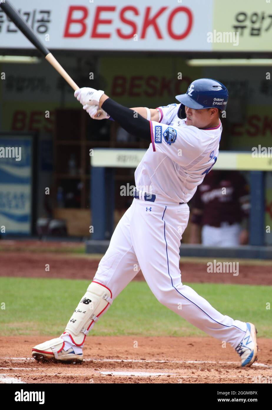 02nd Sep, 2021. Samsung Lions' Oh Jaeil Oh Jaeil of Samsung Lions