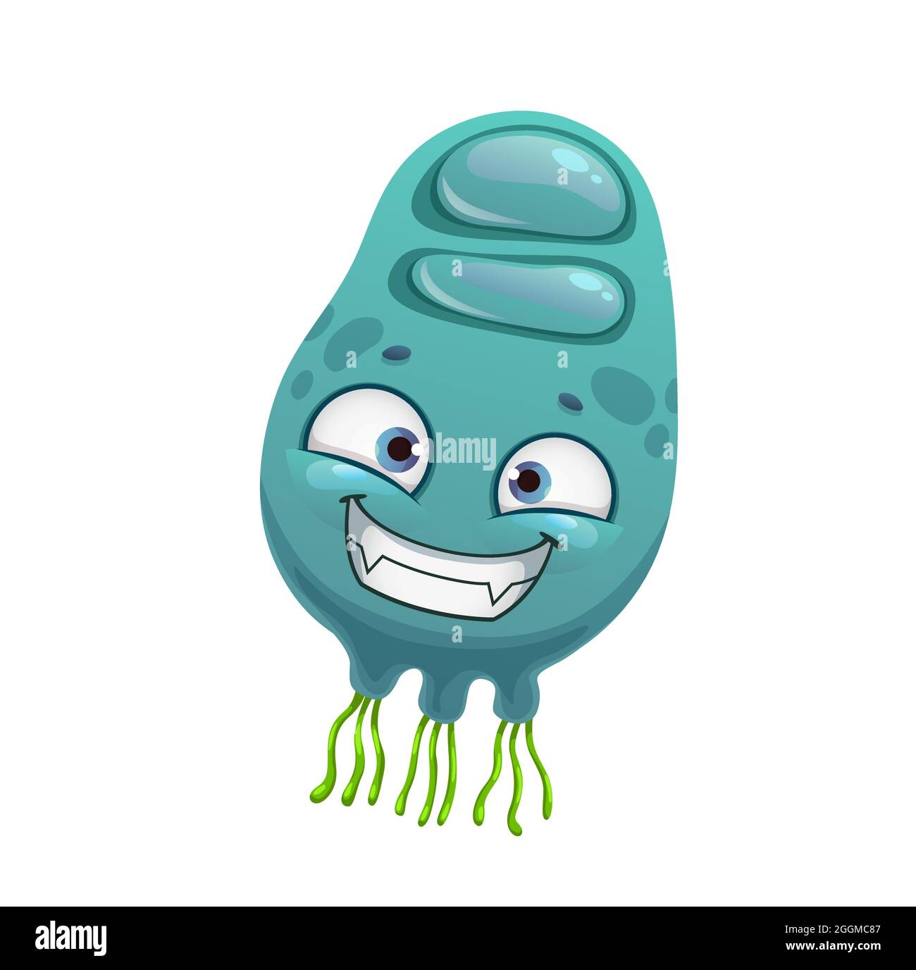 Cartoon virus cell vector icon, cute germ or bacteria character with funny  happy face. Smiling pathogen microbe monster, isolated micro organism masco  Stock Vector Image & Art - Alamy