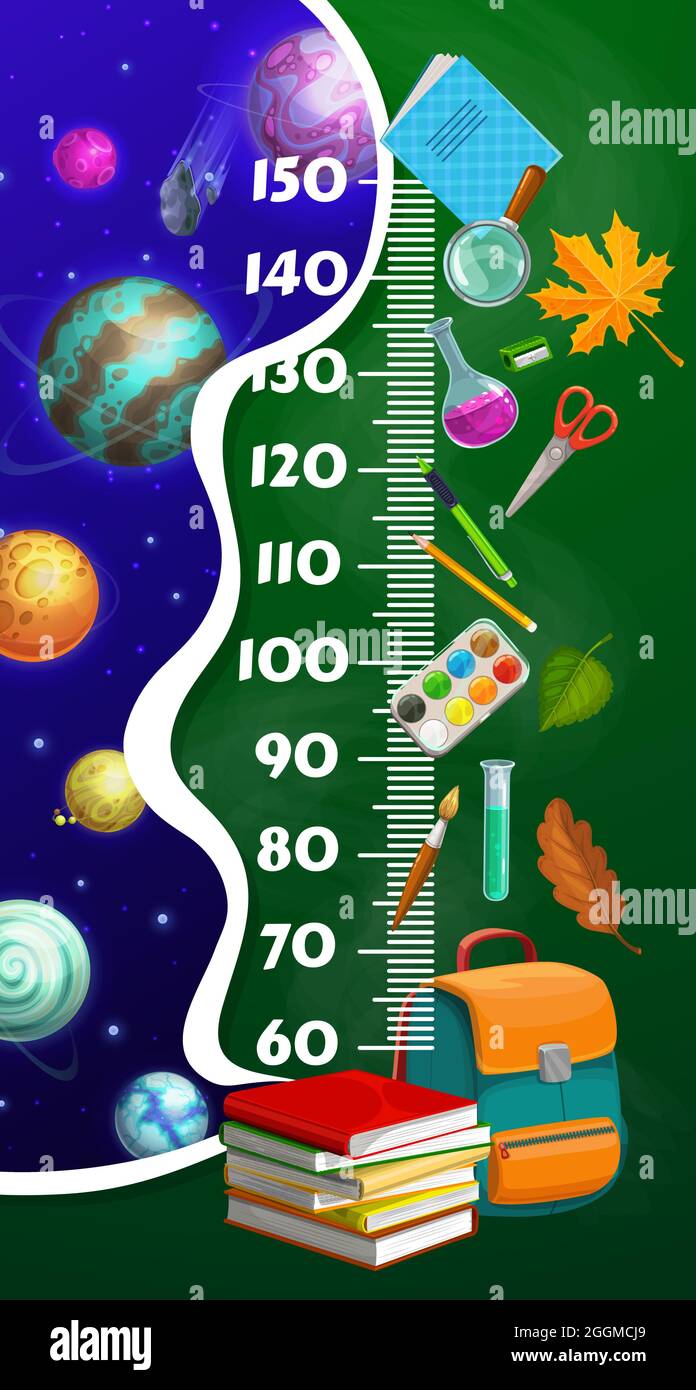 Stadiometer scale, Height meter, Measuring scale, markup for rulers in  vertical position. Kids height chart growth stickers for wall. Vector  illustration Flat web design element for website or app. 20628914 Vector Art