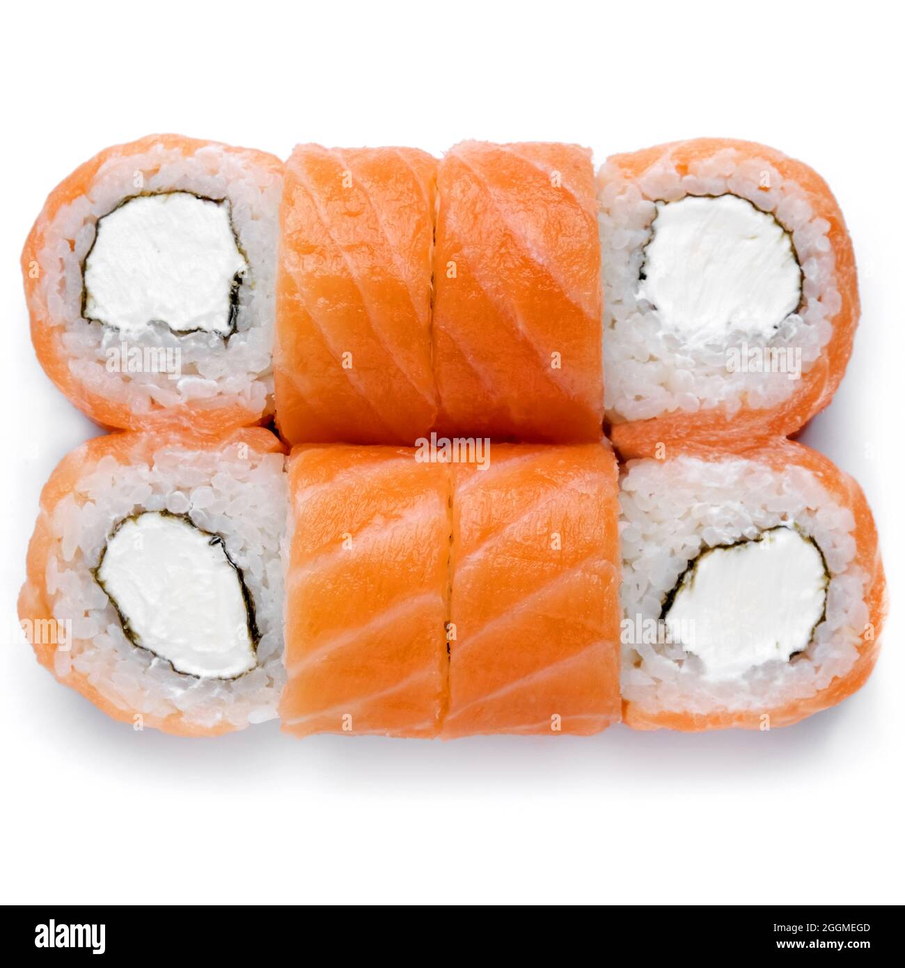 Fresh seafood isolated on white. Stock Photo