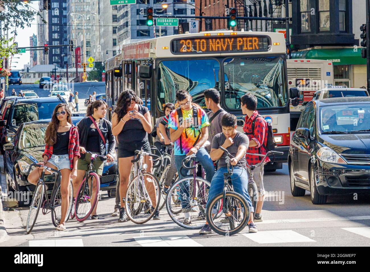 Downtown hubbard street hispanic asian teen teens teenagers boys girls