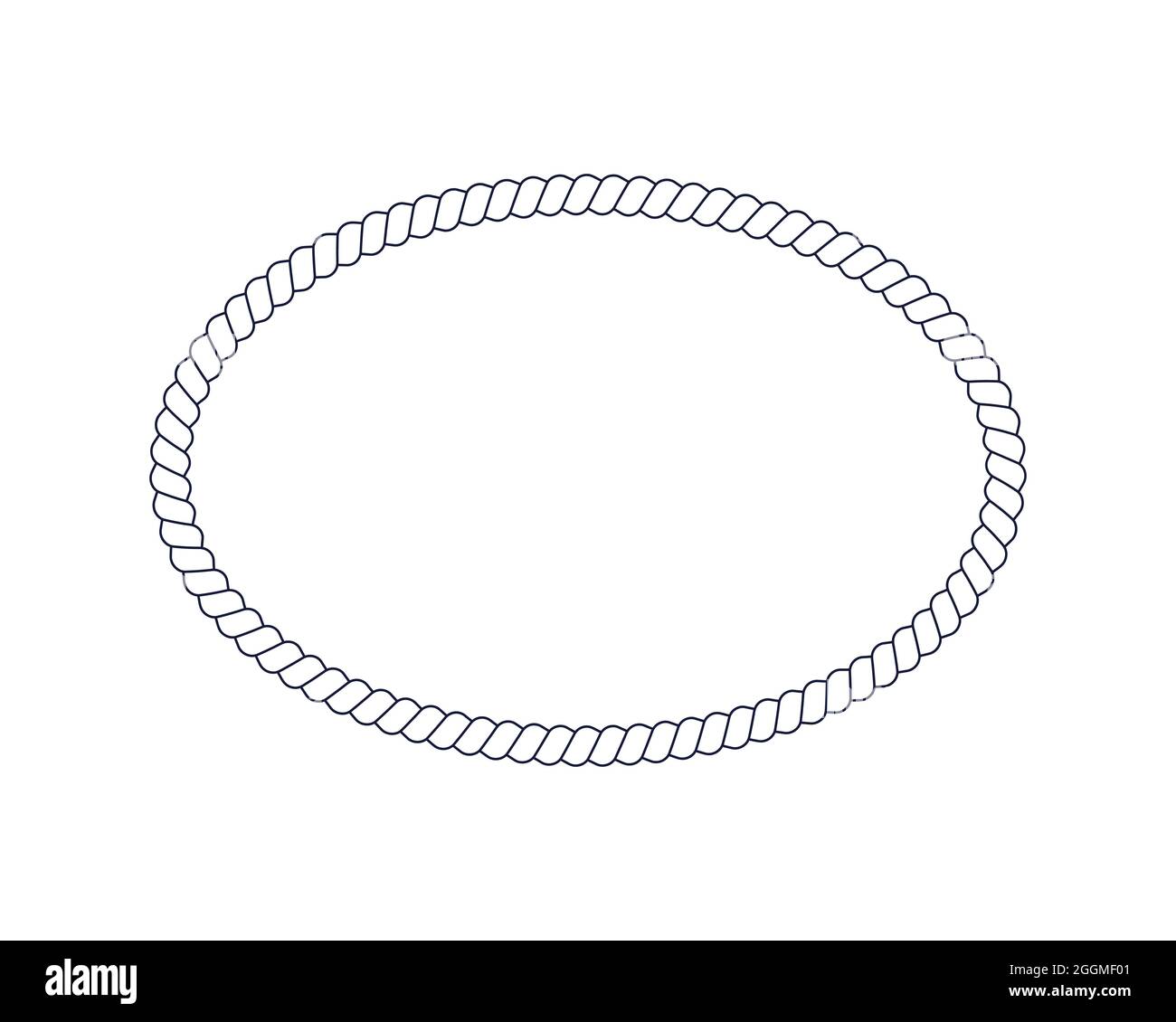 Oval rope frame for photo or picture in retro yacht style. Nautical design  element for print and decoration. Maritime theme. Vector illustration Stock  Vector Image & Art - Alamy