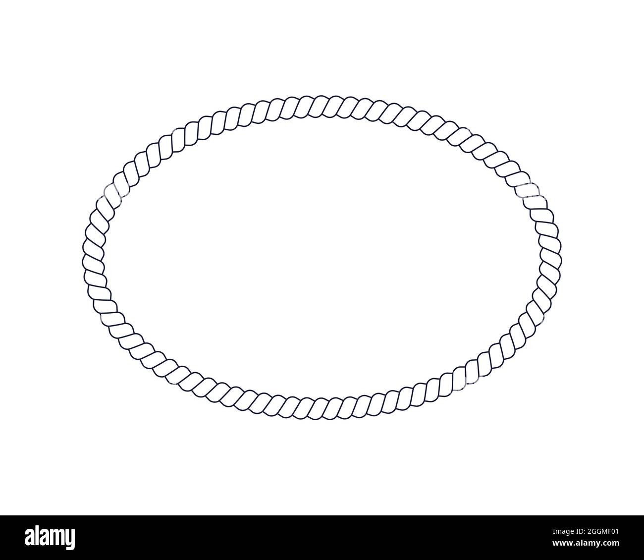 rope oval border