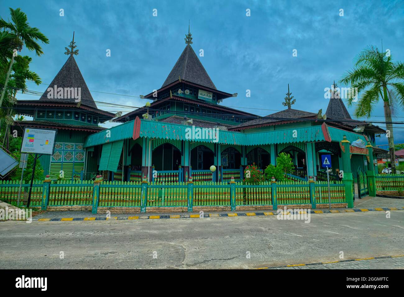 Masjid Sultan Suriansyah is the oldest mosque in South Kalimantan. Built about 300 years ago during the reign of Tuan Guru (1526-1550), the first Banj Stock Photo
